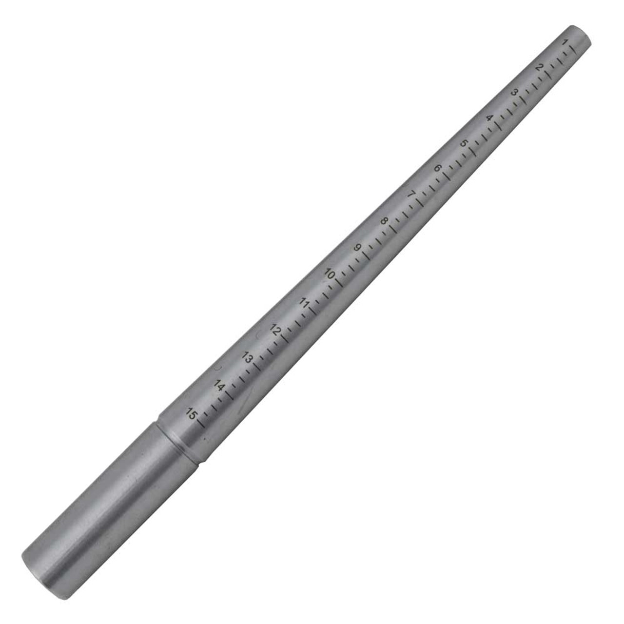 Hardened Steel Grooved Ring Stick Mandrel Ring Sizer 1-15 US Sizes -  Findings Outlet