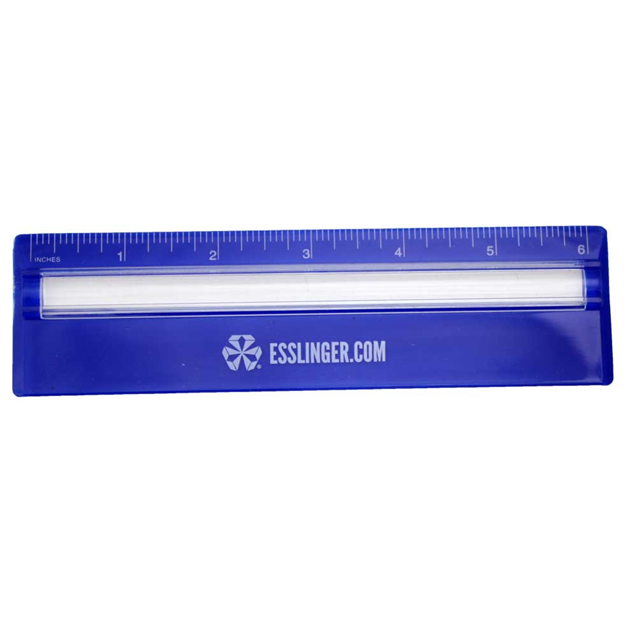 Millimeter and Inch Ruler White Plastic 7 Inch Length