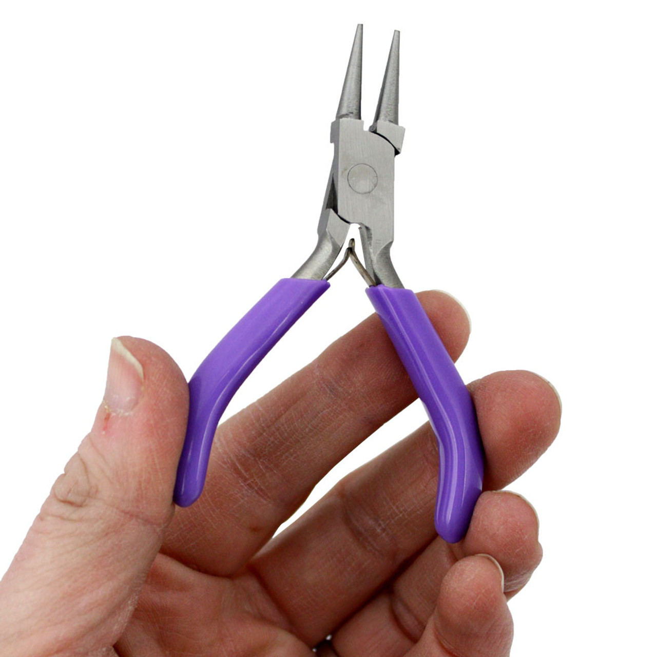 Mini Jewelry Pliers Multitool Polished Steel Head Round Nose