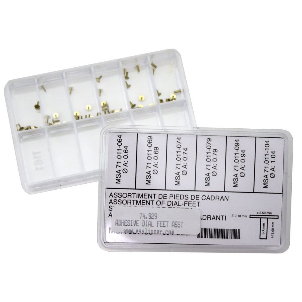 Horotec Watch Dial Feet 60 Piece Assortment