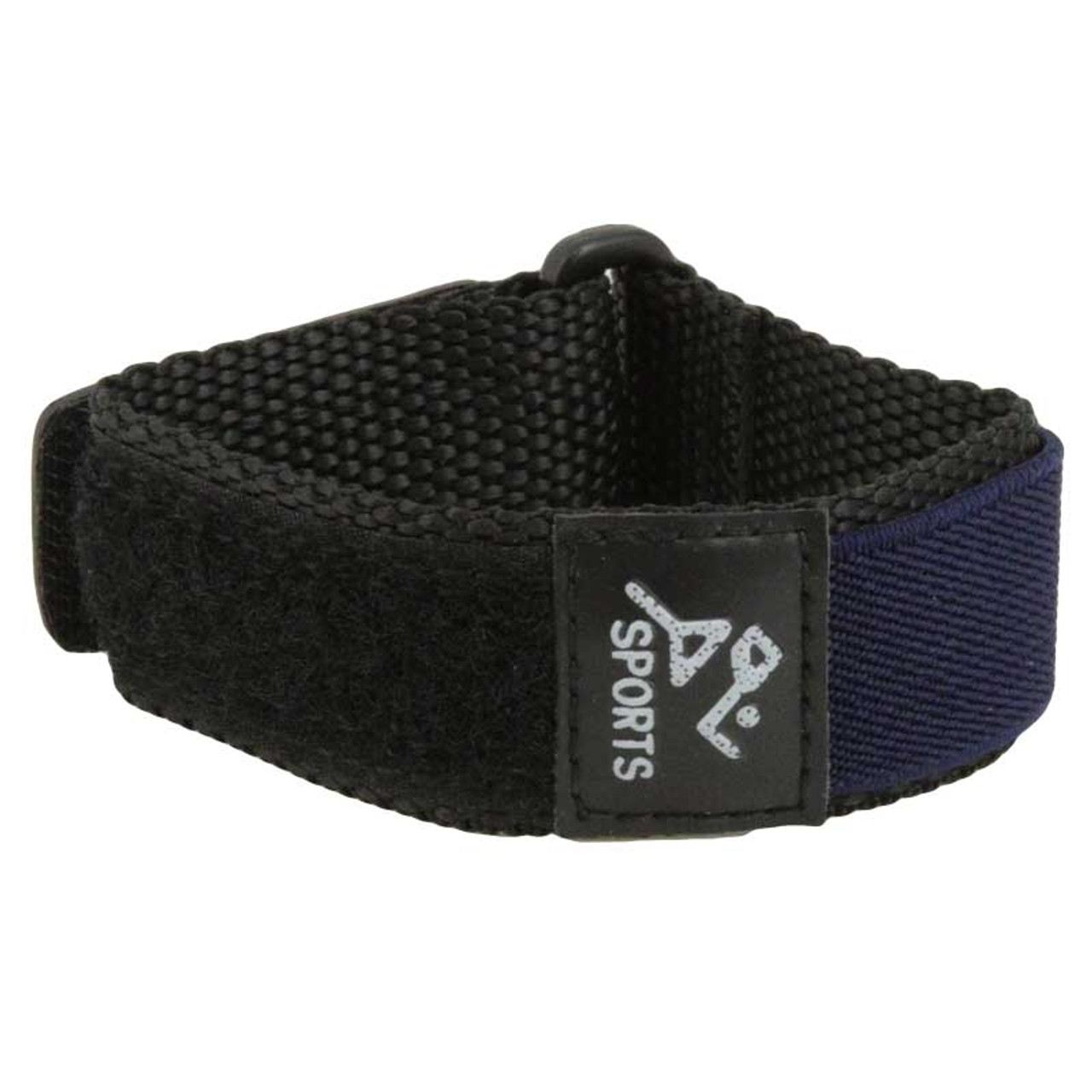 Nylon Watch Strap Velcro® Style Sport Band 20mm Blue 12 1/2 Inch Length