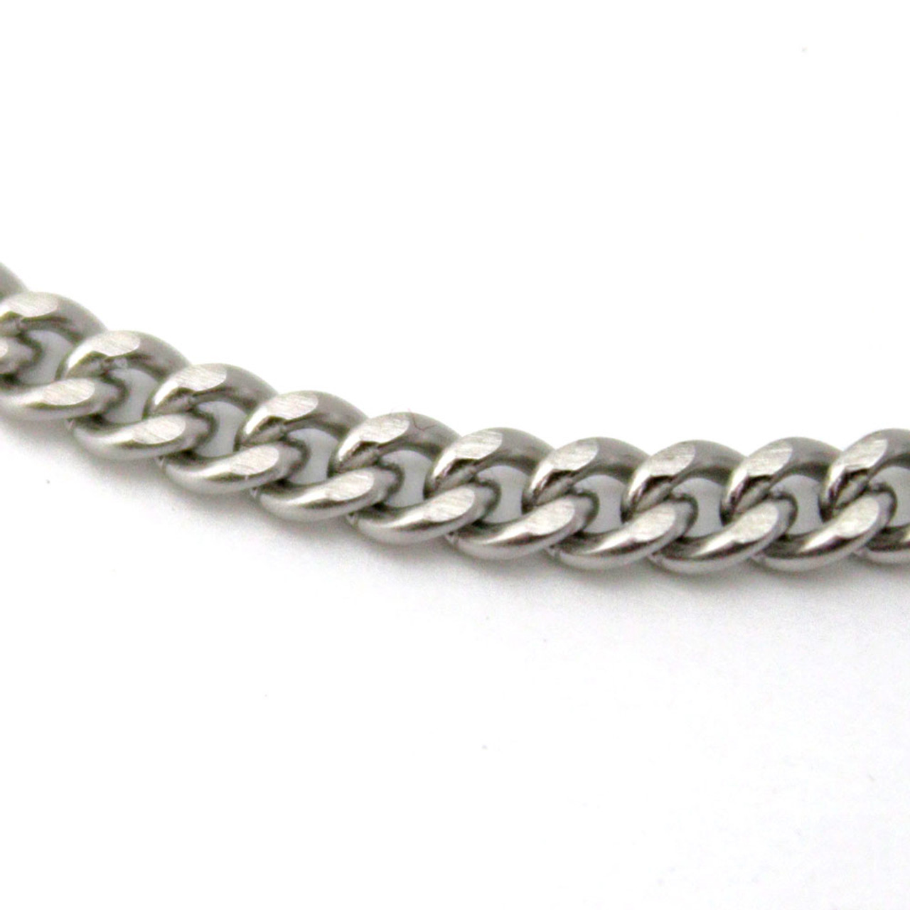 Stainless Steel Curb Chain Necklace