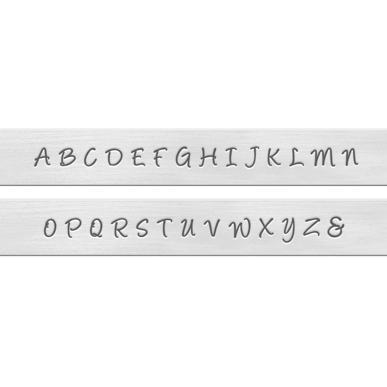 Alphabet Punch Set w/Case 27/Pkg Calligraphic 3mm .125 Lowercase Letters