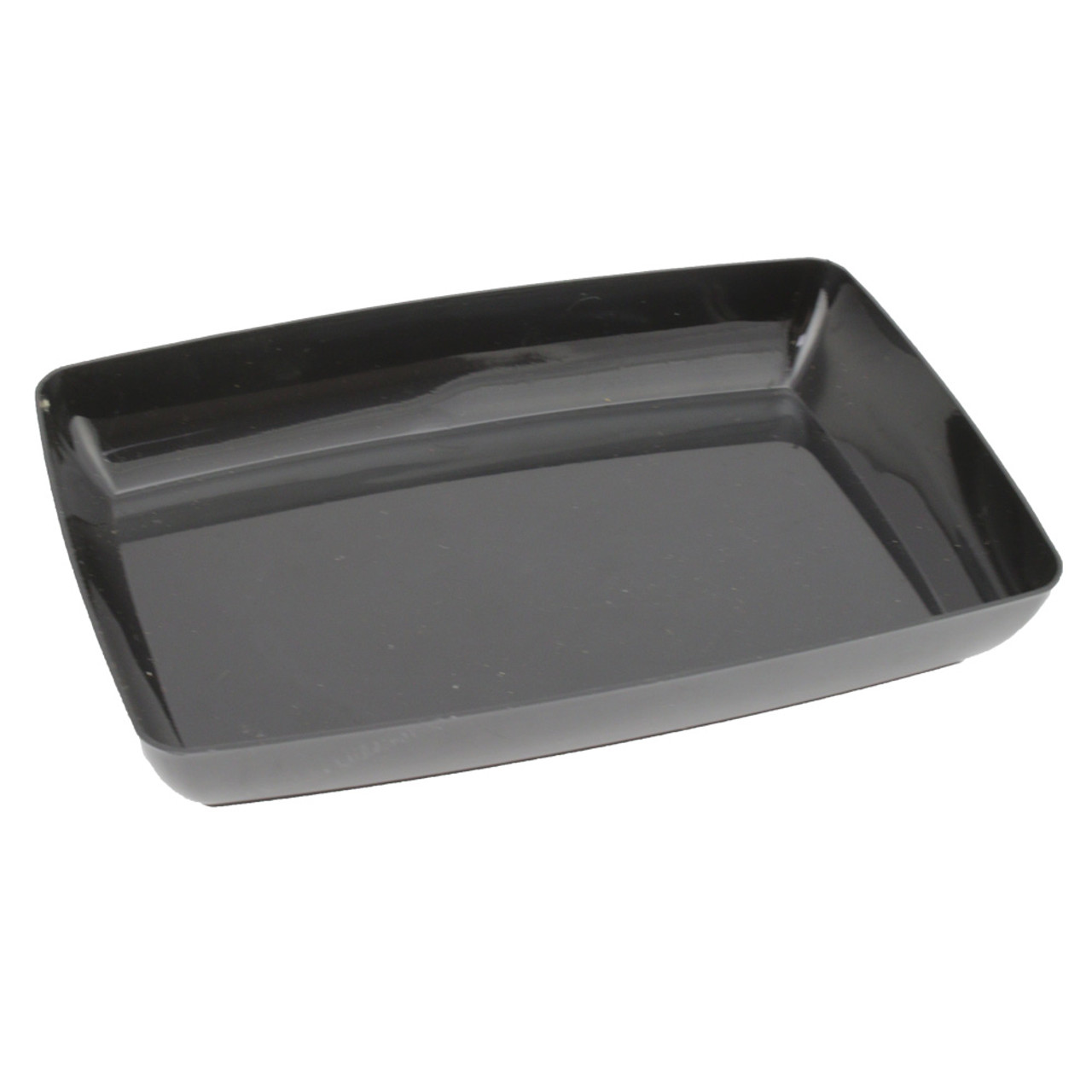 Black Plastic Parts Storage Tray Organizer 4 x 6 Inches | Esslinger