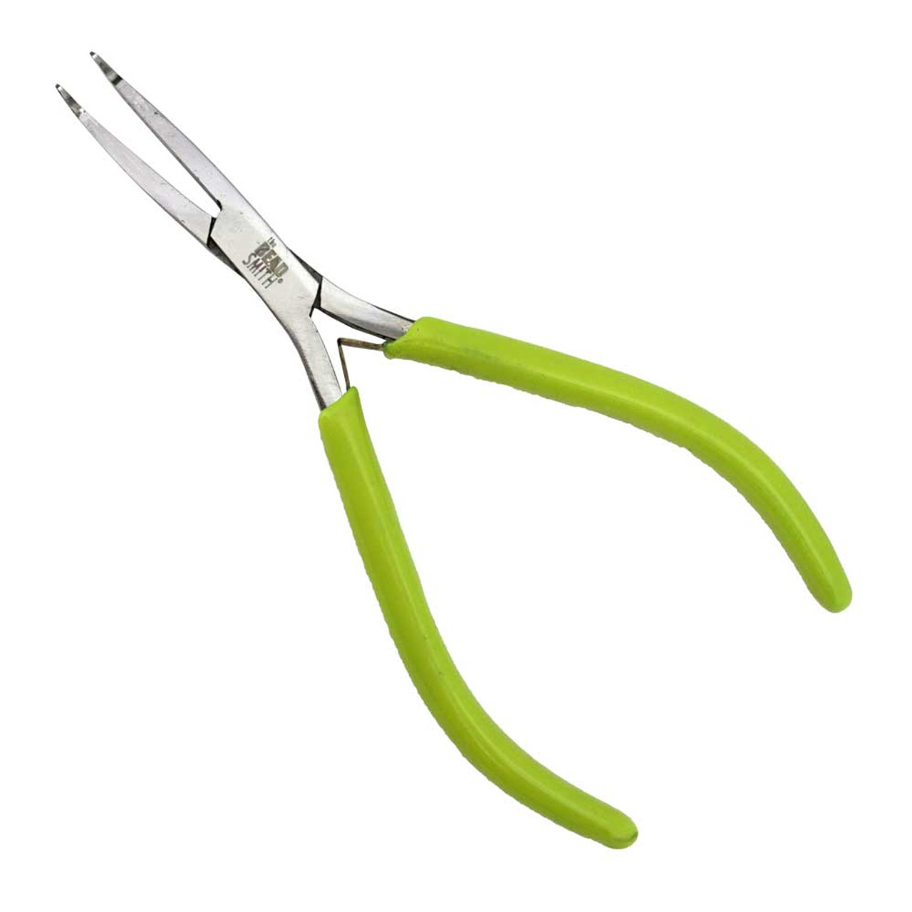 Micro Fine Bent Flat Nose Plier 5 1/4 Inch