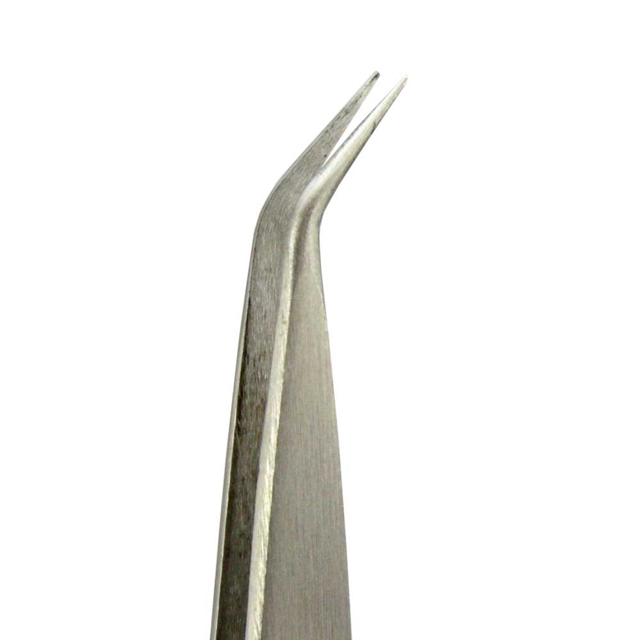 Beading and Knotting Tweezers 6 Inch Stainless Steel with Angled Tips