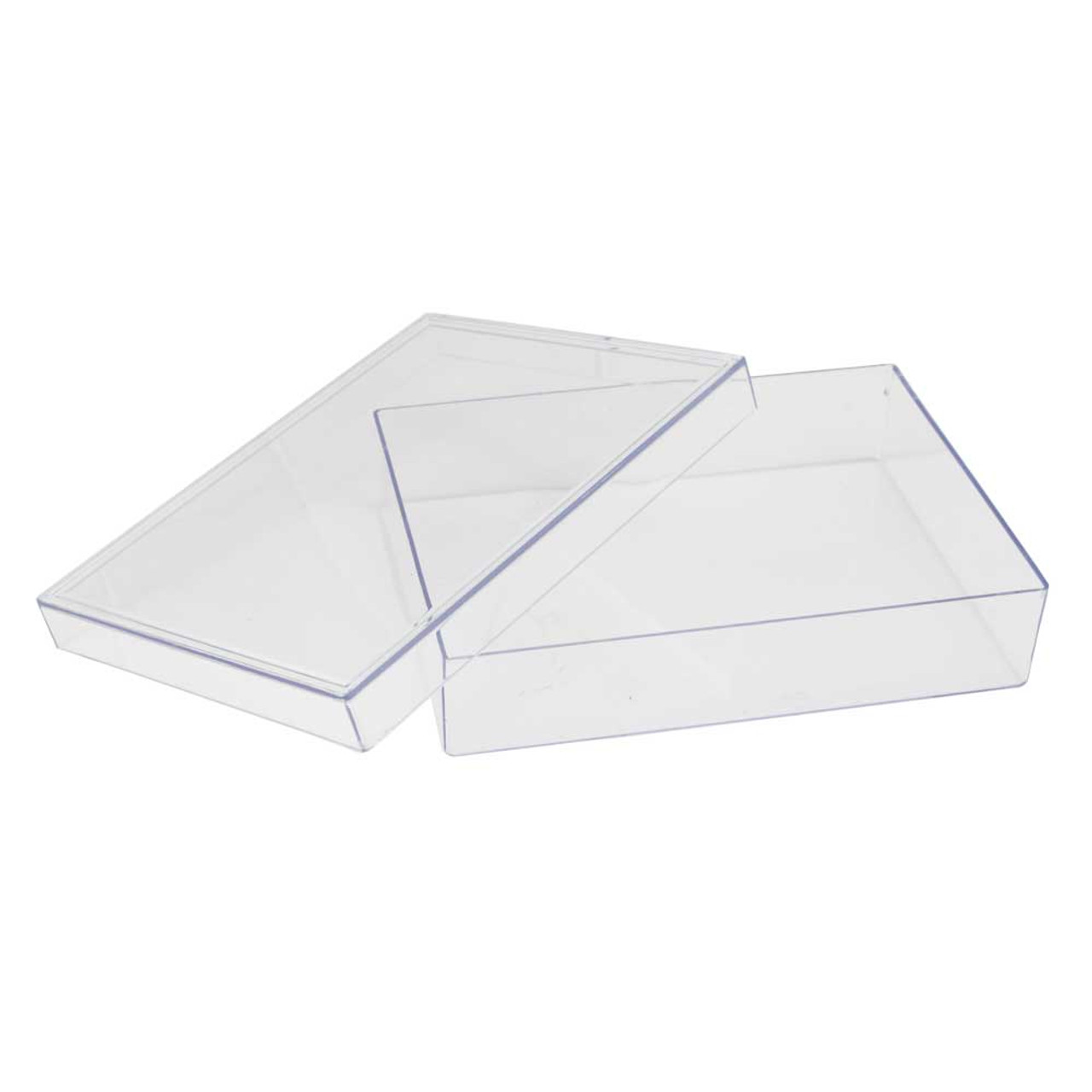 Individual Clear Plastic Storage Box 5 5/8 x 4 1/4 Inches