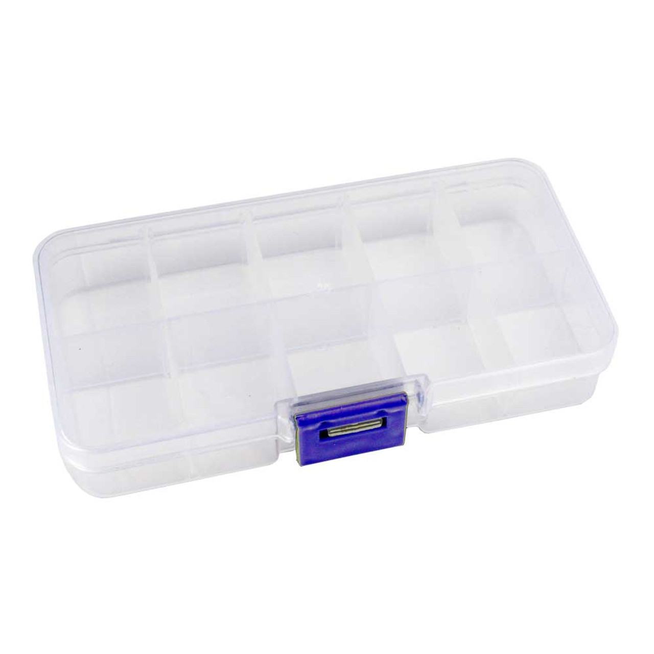 Generic 10 Compartment Adjustable Transparent Plastic Jewelry Bead Storage  Box Organizer