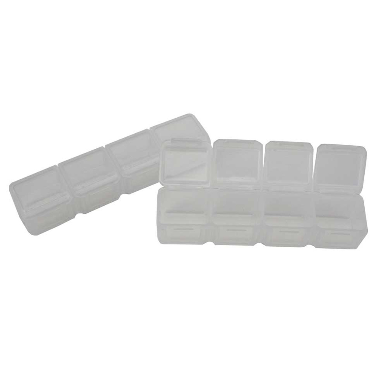 Clear Plastic Box with 28 Compartment Boxes
