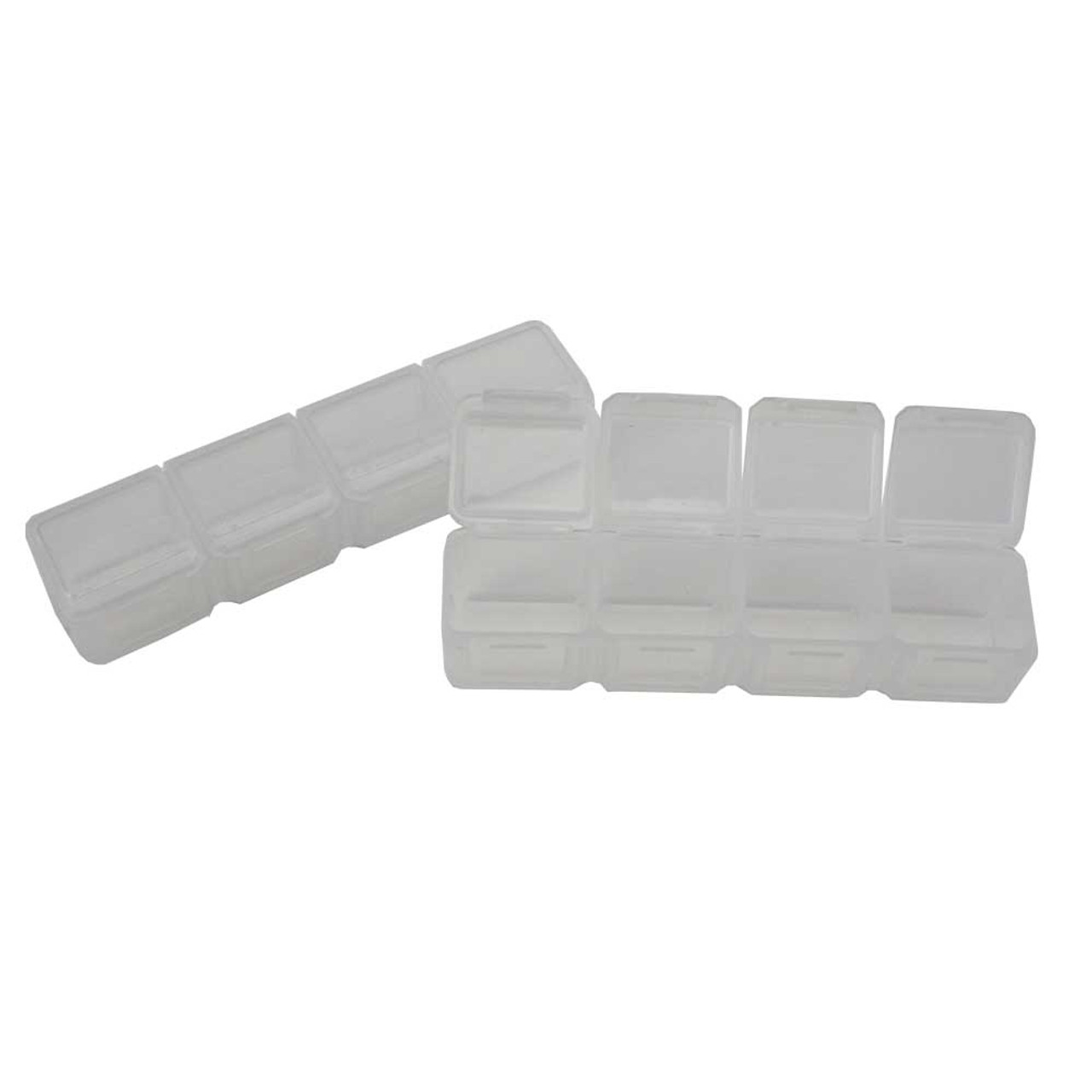 Clear Plastic Parts Boxes Small Round with Foam 12 Count | Esslinger