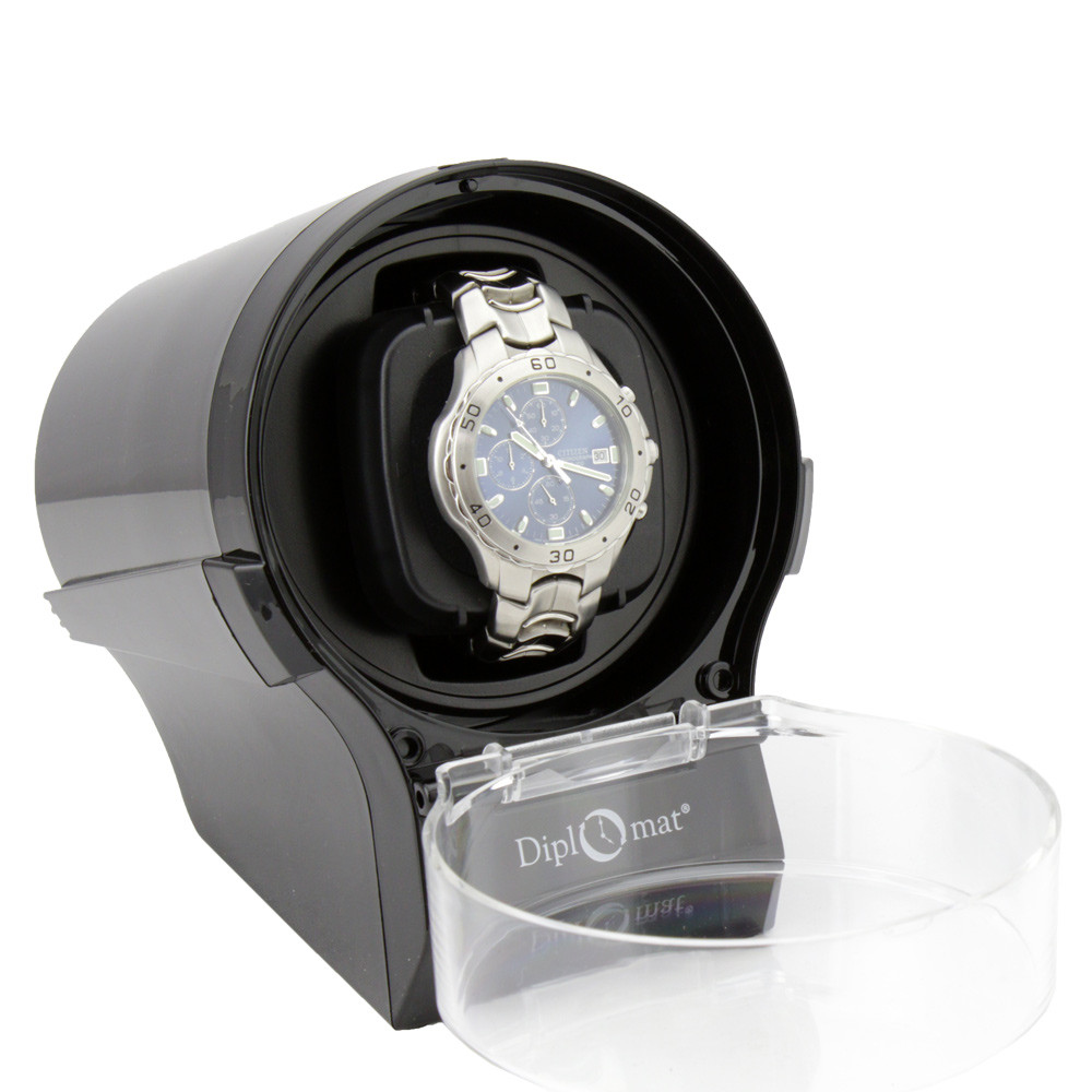Diplomat Single Automatic Watch Winder Black
