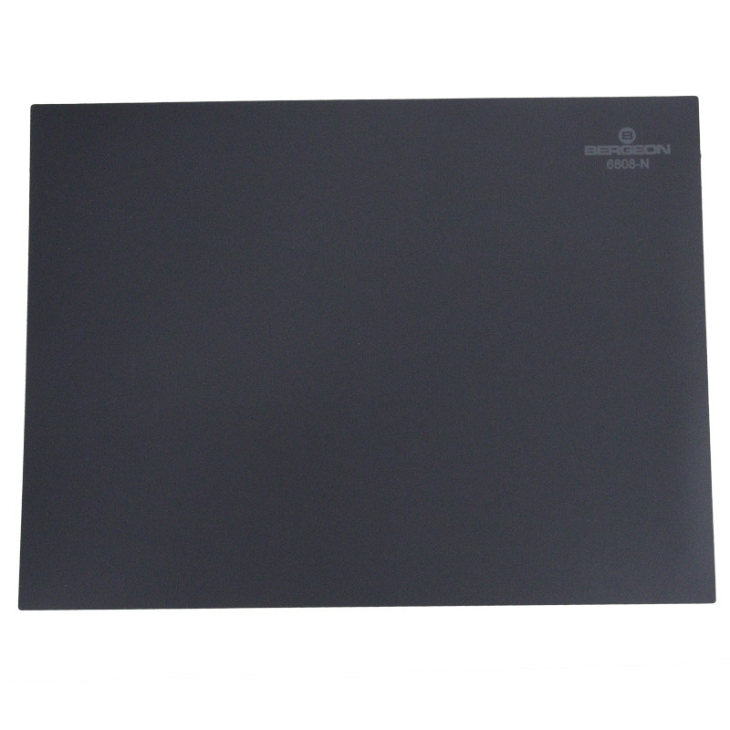Bergeon BLACK 6808 Work Pad Bench Mat with Adhesive Backing 9.5