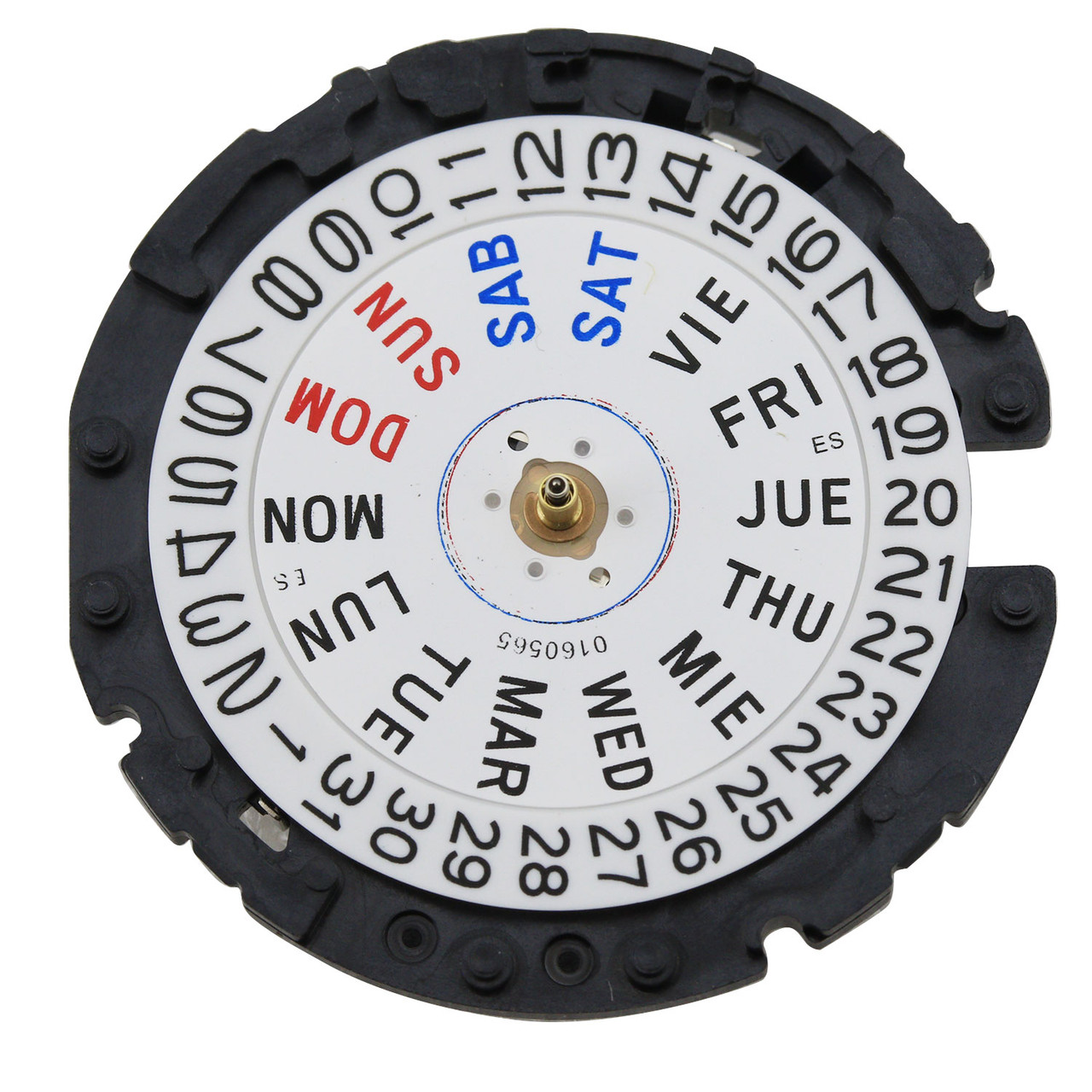 S. Epson Japanese Solar 3 Hand Quartz Watch Movement VS43 Day And