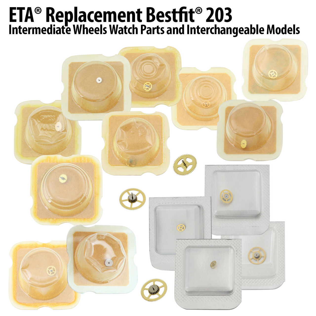 ETA Replacement BESTfit 203 Intermediate Wheels Watch Parts and Interchangeable Models | Esslinger