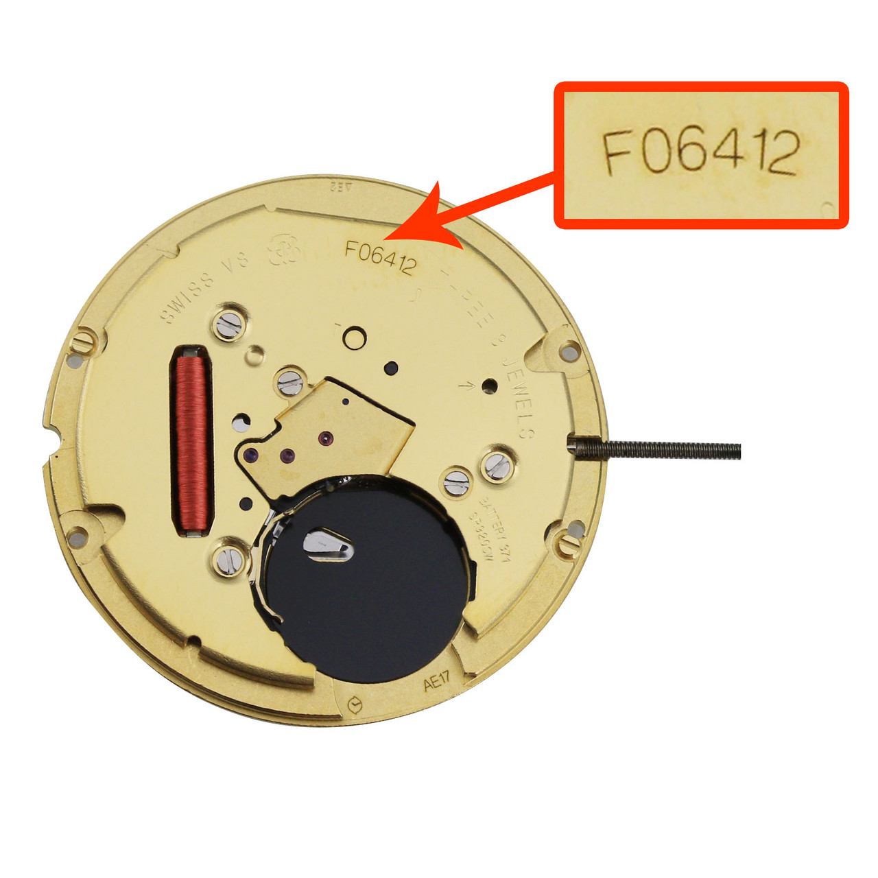 時計 no.14 ETA® 3 Hand Quartz Watch Movement F06.412 Date At 3:00 Overall