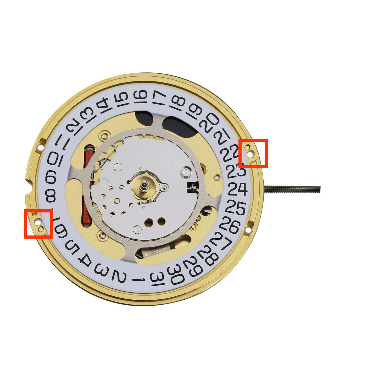 ETA® 3 Hand Quartz Watch Movement F06.412 Date At 3:00 Overall