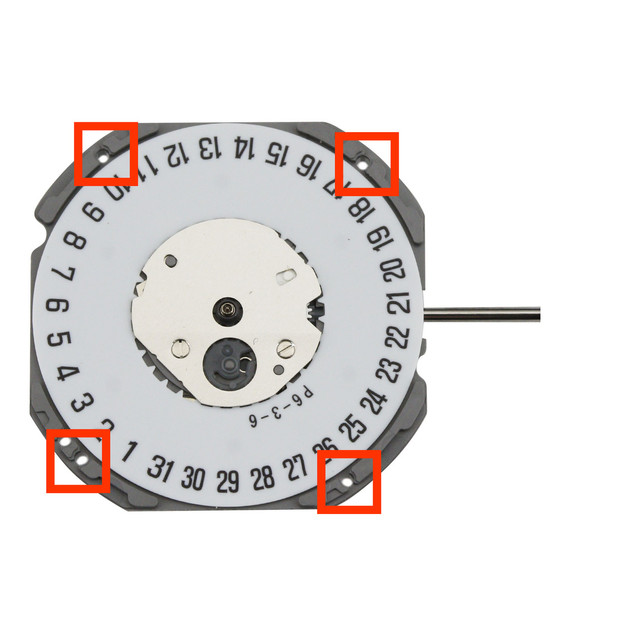 Miyota/Citizen LTD 3 Hand Quartz Watch Movement GR12-6 Date At 6