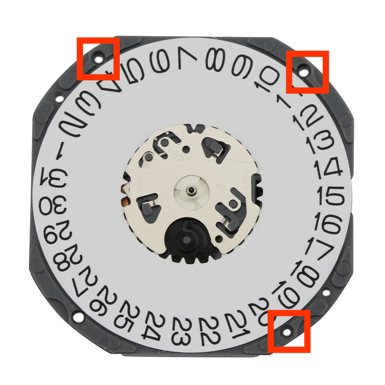 Genuine Seiko 3 Hand Quartz Watch Movement 6N52 Date at 3:00