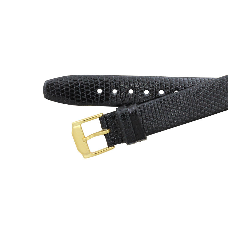 FITS Movado Black Genuine Lizard 12mm Watch Strap