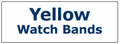 Yellow Color Men's Leather Watchbands