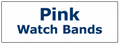 Pink Color Men's Leather Watchbands
