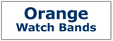 Orange Color Mens Silicone and Rubber Watch Bands 