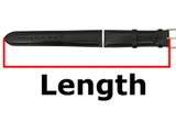 Length of Leather Watch Band