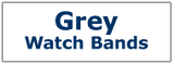 Grey Color Mens Silicone and Rubber Watch Bands 