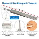 Dumont # 5 Tweezer EQ Stainless Antimagnetic