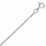 Sterling Silver, 1.0mm Box Chain