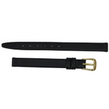 Black Watch Band Leather 8MM Smooth Calf
