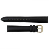 Black Leather Watch Band 14mm Classic Calf 6 7/8 Inch Length