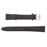 Brown 14MM calf style leather watch band
