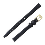 Hadley Roma Leather Watch Band 11mm Black Smooth Calf 6 1/2 Inch Length