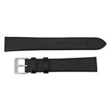 19mm Black Leather Watch Band Smooth Calf 7 3/8 Inch Length