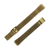 Watch Band 11mm Gold Tone Stainless Steel Flat Jubilee® Look 5 7/8 Inch Length