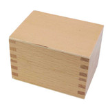 Bur and Mandrel Wood Storage Box With Cover