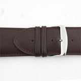 Leather Watch Band 32mm Brown Leather Classic Grain Extra Wide Band 7 7/16 Inch Length