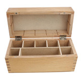 Wood Box with Compartments for Gold Testing Acid and Stone (T44-9210)
