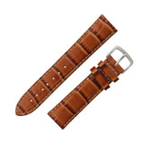 Hadley Roma Alligator Grain 18mm Tan Italian Leather Watch Band 7 1/2 Inch Length
