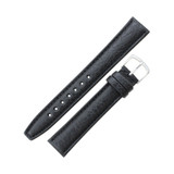 Hadley Roma Black 18mm Shrunken Grain Leather Watch Strap 7 5/16 Inch Length