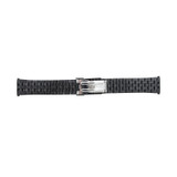 Hadley Roma Watch Band Black Metal, Expandable Ends 18-22mm