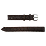 Hadley Roma Genuine Java Lizard Brown Watch Band 12mm