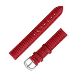 Hadley Roma 12mm Genuine Java Lizard Red Watch Band 6 5/8 Inch Length