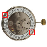 Chinese CH2813 mechanical movements are automatic with Rolex-style date display