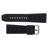 Black 26 mm Silicone Watch Band