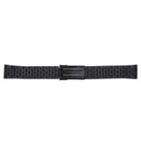 20 MM Black Metal Watch Band Straight Ends