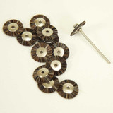 3/4" Bristle Brush Wheels - Includes a 3/32" Mandrel (Choose Texture)