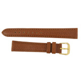 Leather Watch Strap 14MM Light Brown Polished Calf Style