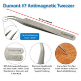Dumont #7 Tweezer EQ Stainless Antimagnetic